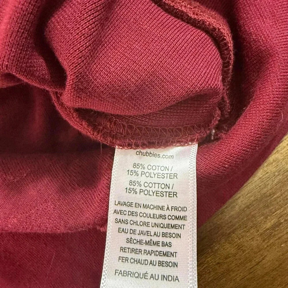 Chubbies The Thereafter Crewneck Sweater Velour Medium - Picture 4 of 6